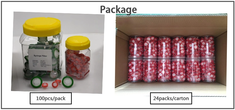 Aijiren Basic Customization Laboratory 25mm 0.45μ M Cellulose Acetate HPLC Syringe Filter